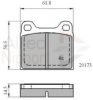 COMLINE ADB0731 Brake Pad Set, disc brake